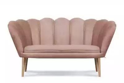 Sofa muszelka różowa MARE Podobne : Fotel typu muszelka pudrowy róż CLAVI - 160247