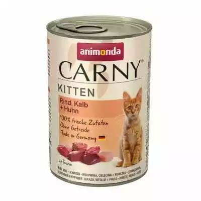 ANIMONDA Carny Kitten wołowina, cielęcin Podobne : ANIMONDA Carny Kitten wołowina, cielęcina i kurczak - mokra karma dla kociąt - 400g - 88380