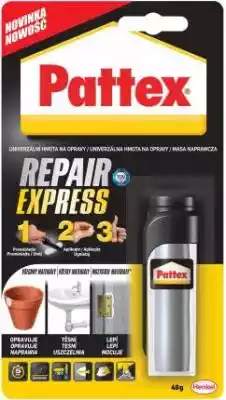 Masa naprawcza Pattex to dwuskładnikowy produkt,  który bardzo szybko się wiąże....