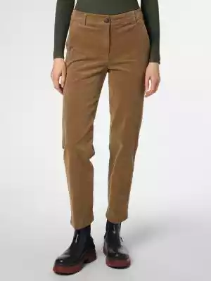 Prosty krój,  przyjemny materiał: spodnie marki Marie Lund z miękkiego,  bardzo drobnego sztruksu to uniwersalny model na czas wolny.
