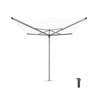 Ogrodowa suszarka do ubrań Essential posiada stojak do mocowania w betonie. Ma 4 ramiona,  na których łącznie znajduje się 50 m powierzchni do suszenia. Suszarka posiada 2 stopnie wysokości. Wyposażona jest w prosty system otwierania,  przypominający otwieranie parasolki. Wystarczy przesun