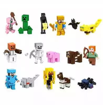 Lego Minecraft 16 minifigurek zwierząt Allegro/Dziecko/Zabawki/Klocki/LEGO/Zestawy/BrickHeadz