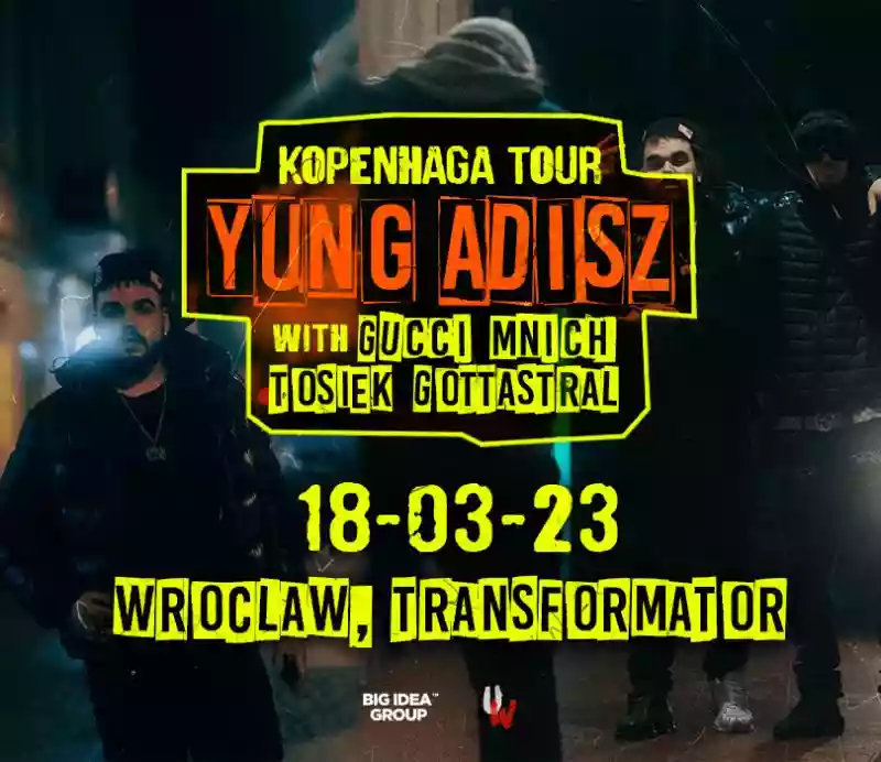 Yung Adisz - Kopenhaga Tour WRO - Wrocław, Tęczowa 57 Goingapp ceny i opinie