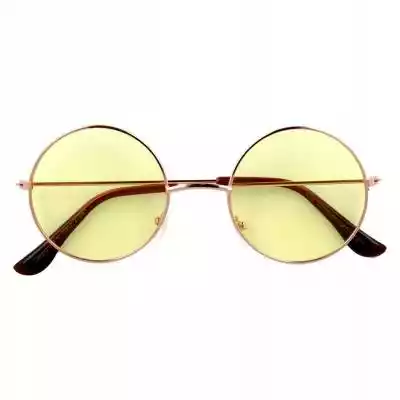 Okulary przeciwsłoneczne owalne Lenonki żółte