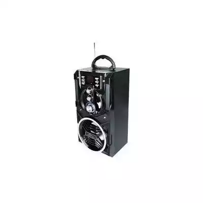 Duży przenośny głośnik Bluetooth PARTYBOX BT MT3150 z wbudowanym subwooferem 4, 5 oraz z głośnikiem średniotonowym 3, 8 o łącznej mocy RMS 18W,  PMPO 800W. PARTYBOX BT jest przenośnym aktywnym systemem głośników jak i zestawem karaoke,  idealnym zarówno do użytku domowego jak i do używania