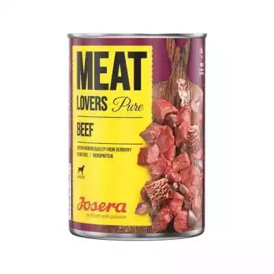 JOSERA Meatlovers Pure Wołowina - mokra  Podobne : Josera Meatlovers Menu Kaczka z dynią - mokra karma dla psa - 6x400 g - 91095