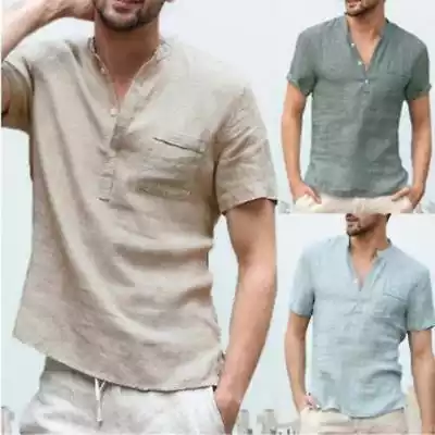 Męska koszulka z krótkim rękawem Bawełna Podobne : Bawełniana koszulka męska gładka T‑BASIC plus size - 27497