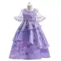 Mssugar Girls Ruffle Tutu Dress Suknia balowa Encanto Isabela Princess Kostium cosplayowy 4-5 Years