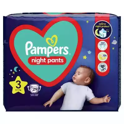 Pampers - Pieluchmajtki nocne 3  6-10 kg Dziecko i mama/Pieluchy, chusteczki/Pieluchomajtki