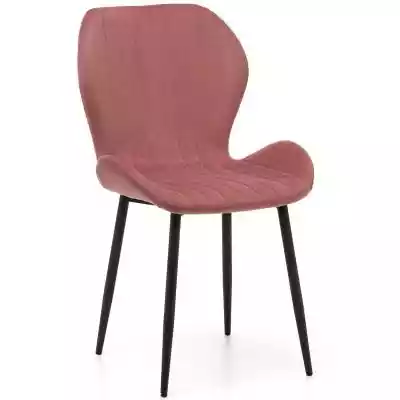 Krzesło welurowe różowe ART223C / nogi c Meble > Krzesła > Krzesła do jadalni