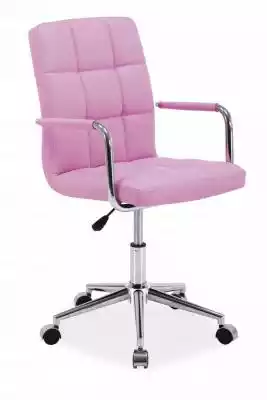 Fotel Biurowy Obrotowy Q-022 Różowy krzesla obrotowe