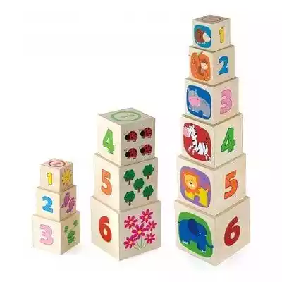 Piramidka edukacyjna od firmy Viga to jeden z najwspanialszych zabawek,  która będzie służyła długo i zapewni Twojemu dziecku wiele lat ciekawej i kreatywnej zabawy. Zestaw 6 sztuk drewnianych kolorowych klocków w różnych rozmiarach,  dzięki którym maluchy stawiają pierwsze kroki w budowan