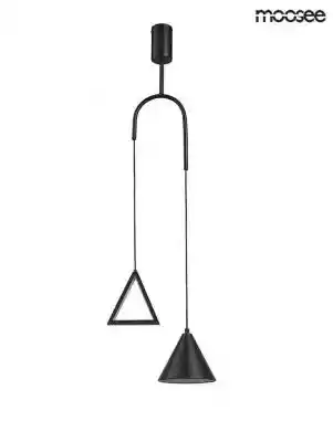 MOOSEE lampa wisząca ACUSTICA czarna.Niebanalna,  nowoczesna oprawa wykonana z połączenia metalu i aluminium.Geometryczne kształty nie tylko oświetlają przestrzeń,  lecz służą również do jej dekoracji.Funkcjonalna lampa,  stworzona na wzór designerskiego odważnika,  wzbogaci wyjątkowym sty
