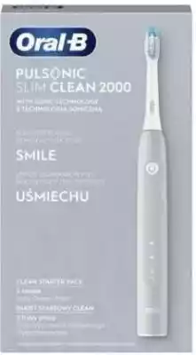 Oral-b Pulsonic Slim Clean 2000 Szary Podobne : Końcówki Oral-B Pulsonic Sensitive - 210118