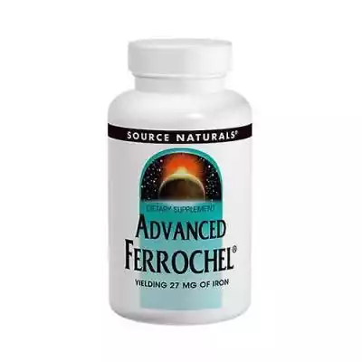 Source Naturals Advanced Ferrochel, 90 z Podobne : Source Naturals L-Glutamina, 500 mg, 50 kapsli (opakowanie po 3) - 2786487