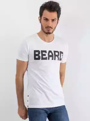 T-shirt T-shirt męski biały Podobne : Męski t-shirt z napisem T-PUSH - 26697