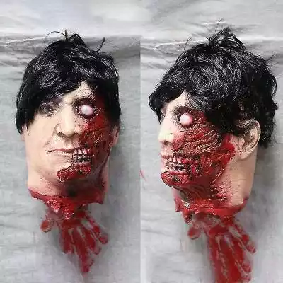 Mssugar Odcięta głowa Dekoracje zombie,  Podobne : Mssugar Halloween Led Horror Mask Cosplay Smiling Stitched El Wire Light Up Niebieski - 2716692
