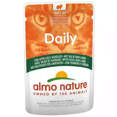 Megapakiet Almo Nature Daily Menu, 24 x  Podobne : ALMO NATURE Daily Z cielęciną - mokra karma dla kota - 400 g - 90889