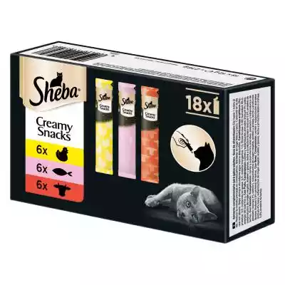 Pakiet mieszany Sheba Creamy Snacks past Podobne : Pakiet Sheba Fresh Cuisine Taste of Rome, 12 x 50 g - Kurczak i indyk - 338771