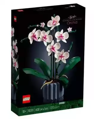 LEGO Icons Orchidea 10311Zbuduj własną ozdobę z orchideąZnajdź chwilę na satysfakcjonujący projekt i zbuduj radosną i elegancką ozdobę z orchideą do domu lub biura.Patrz,  jak kwitnie Twoja wyobraźniaPodaruj sobie wolną chwilę,  aby zrelaksować się przy budowie satysfakcjonującego modelu s