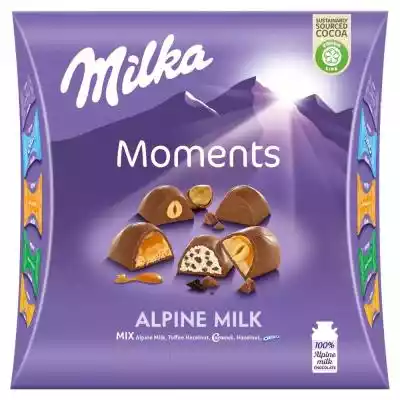 Milka Moments Mieszanka czekoladek mlecz Podobne : Baton z mlecznej czekolady - quinoa i kokos, słodzony stewią Sweet&Safe, 25g - 302629