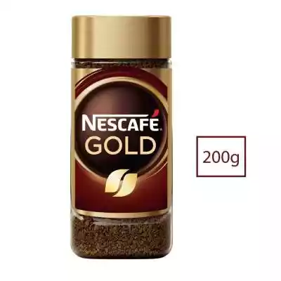         Nescafé                Nescafé Gold swój głęboki smak i bogaty aromat zawdzięcza połączeniu specjalnie wyselekcjonowanych ziaren kawy Arabiki i Robusty.Kawa rozpuszczalna = 100 % naturalnej kawy.}    