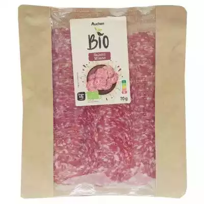 Auchan - BIO Salami Milano Produkty świeże/Wędliny i garmażerka/Szynka, kiełbasa, boczek