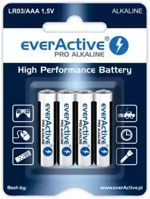 everActive Baterie paluszki LR03/AAA bli Podobne : everActive Akumulatory paluszki R03/AAA 800 mAH blister 4 szt. - 398528