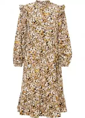 Sukienka z kołnierzykiem z falban Podobne : Sukienka koszulowa midi ze zrównoważonej wiskozy - 446120
