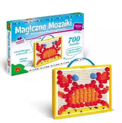 Magiczne Mozaiki to kreatywna zabawa edukacyjna dla dzieci,  młodzieży i dorosłych. Do Waszej dyspozycji oddana zostaje plansza z mnóstwem otworów,  w których należy umieścić różnej wielkości kolorowe elementy,  by stworzyć r