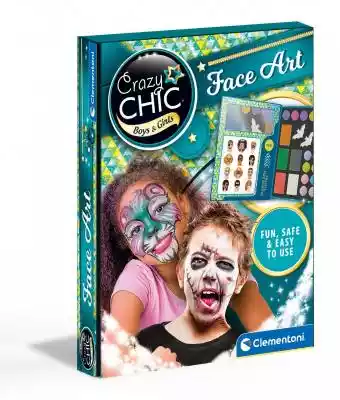Crazy Chic Zestaw do malowania twarzy Fantastyczny zestaw do makijażu dla dzieci,  zawierający wszystko,  czego potrzeba,  aby stworzyć 