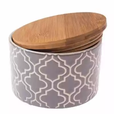 Pojemnik ceramiczny z pokrywką bambusową Podobne : Pojemnik ceramiczny z pokrywką bambusową, biały - 301850