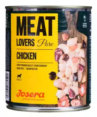 JOSERA Meatlovers Pure Kurczak - mokra k Podobne : JOSERA Meatlovers Menu Wołowina z ziemniakami - mokra karma dla psa - 6x800 g + GRATIS - 89718