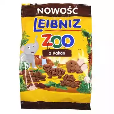 Leibniz - Zoo herbatniki z kakao Podobne : Cookie Place Herbatniki w czekoladzie mlecznej z kremem orzechowo-kakaowym 150 g - 841008