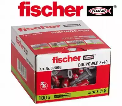 Fischer kołki kołek duopower 8x40 100 sz Podobne : Kołki Fischer Duopower kołek koszulka 10x50 50 szt - 1974392
