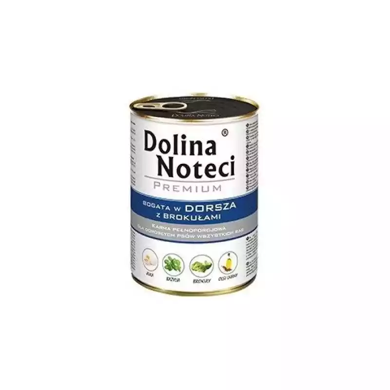 DOLINA NOTECI Premium bogata w dorsza z brokułami - mokra karma dla psa - 400g Dolina Noteci ceny i opinie