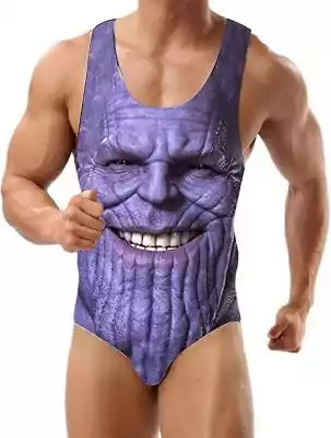 Funny Product Thanos Kostium kąpielowy M Podobne : Funny Product Thanos Kostium kąpielowy Męskie jednoczęściowe stroje kąpielowe dla mężczyzn i chłopców XL - 2713433