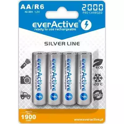 everActive Akumulatory paluszki R6/AA 20 Podobne : everActive Baterie paluszki LR6/AA folia 4 szt. - 387481