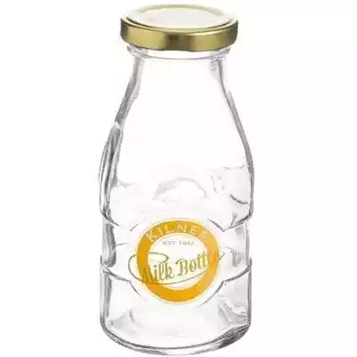 Butelka szklana marki KILNER z serii Milk Bottles. Idealna butelka na wszelkiego rodzaju soki,  drinki mleczne,  mrożoną herbatę i inne zimne napoje.