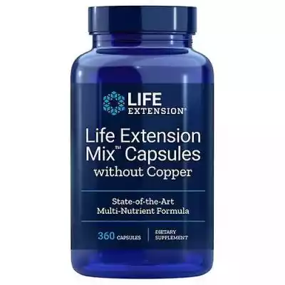 Life Extension Mix Kapsułki bez miedzi,  Podobne : Life Extension Resweratrol Anti-Oxidant Serum, 1 uncja (opakowanie po 1) - 2803208
