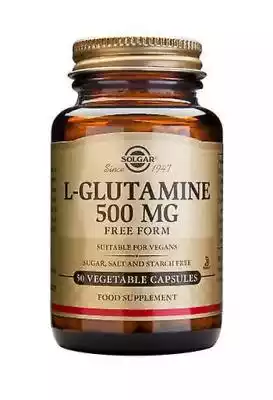 Solgar L-Glutamina 500mg to suplement diety bezowocny aminokwasowy odpowiedni dla wegetarian.
L-Glutamina jest głównym źródłem paliwa dla komórek jelitowych,  odpornościowych i mózgu. Obejmuje również prawie 60% ciała&s całkowitej puli mięśni aminokwasów.
L-Glutamina reguluje transport azo