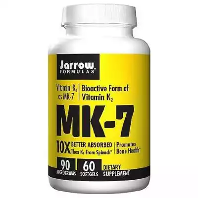 Jarrow Formulas MK-7, 60 Softgels (Opako Zdrowie i uroda > Opieka zdrowotna > Zdrowy tryb życia i dieta > Witaminy i suplementy diety
