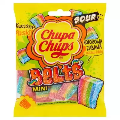 Chupa Chups Mini Belts Kwaśne żelki o sm Artykuły spożywcze > Słodycze > Cukierki