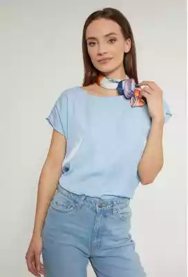 Satynowa bluzka o prostym fasonie Podobne : Satynowa bluzka damska - 75063