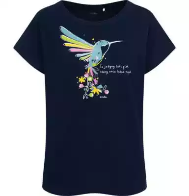 Damski t-shirt z krótkim rękawem, z ozdo dla dorosłego/Kobieta/Bluzki i T-shirty