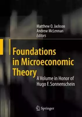 This volume collects papers from Hugo Sonnenschein's students. It aims to demonstrate his tremendous impact as an advisor. The papers span decades and present some of the most important articles in microeconomic theory. Each paper is accompanied with a preface by the student providing back