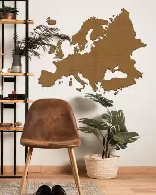 Drewniana Mapa Europy 150x120cm Orzech Podobne : Plastyczna mapa świata. Poezja ks. Janusza S. Pasierba wobec sztuk wizualnych - 740466