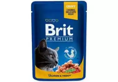 Brit Premium Cat Sasz. Łosoś Pstrąg 100G Podobne : BRIT Vitamins Probiotic for dogs - suplement dla psa - 150 g - 88661