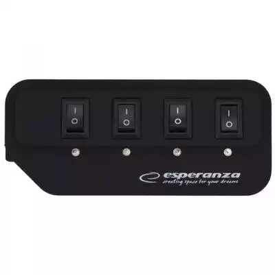 HUB USB Esperanza EA127 4-portowy Podobne : Esperanza SŁUCHAWKI AUDIO STEREO RENELL EH141K CZARNE - 418683