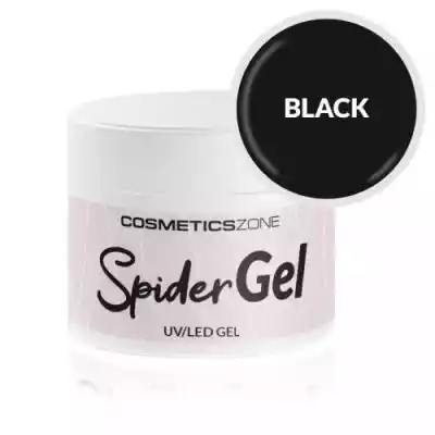 Spider Gel czarny Cosmetics Zone - 5ml OZDOBY DO PAZNOKCI / Farbki do zdobień uv led / Farbki do zdobień spider gel